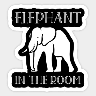 Elephant in the Room Sticker